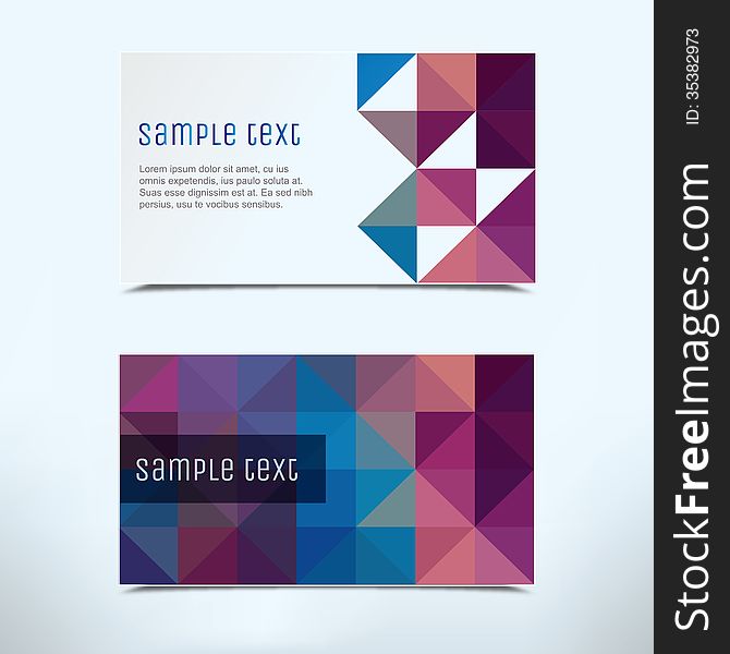 Business Card Abstract Background.