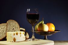 Cheese And Wine Royalty Free Stock Photo Cheese And Wine Royalty Free Stock Photo