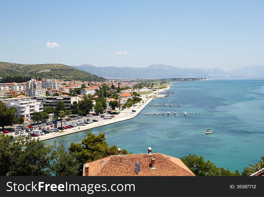 Beautiful landscape of the Mediterranean sea in Croatia
