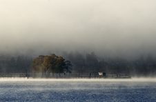 Jetty In Fog Stock Images Jetty In Fog Stock Images