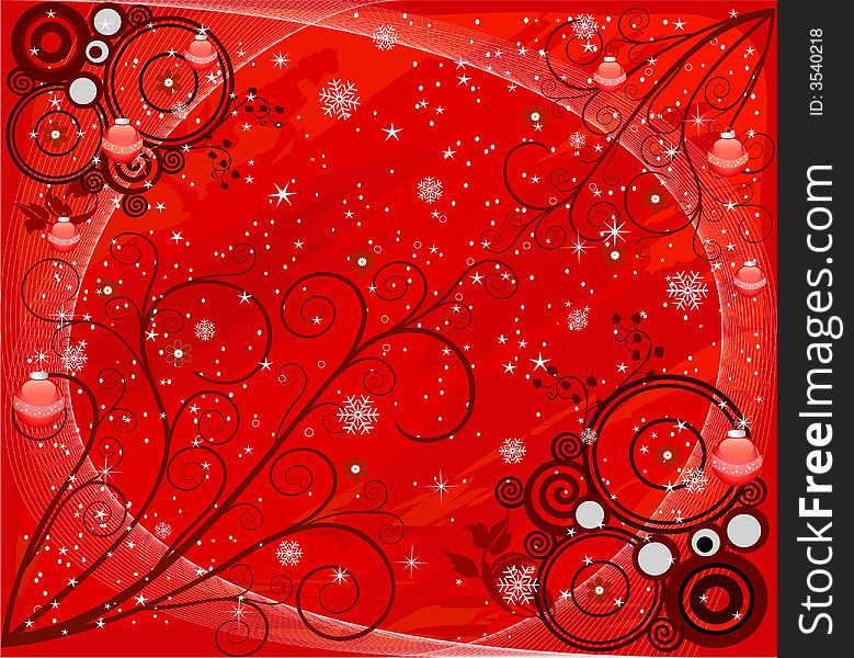 Abstract Christmas background - vector illustration. Abstract Christmas background - vector illustration