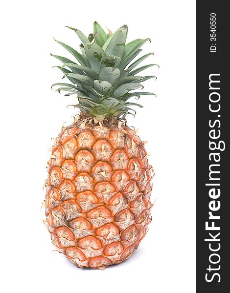 Pineapple. Image series of fresh vegetables and fruits on white background. Pineapple. Image series of fresh vegetables and fruits on white background