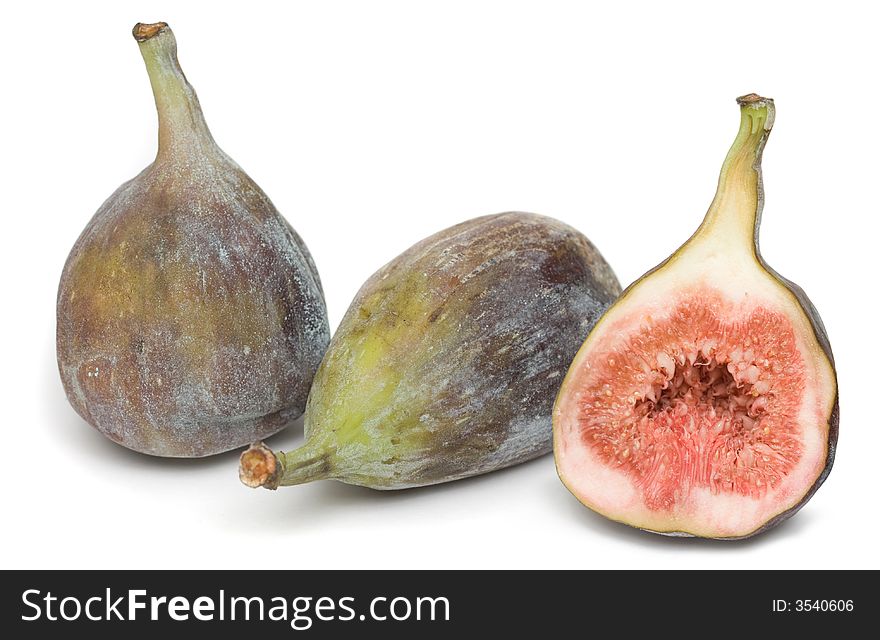 Fig. Image series of fresh vegetables and fruits on white background. Fig. Image series of fresh vegetables and fruits on white background