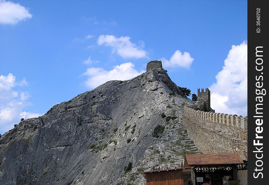 Old fortress near Black Sea