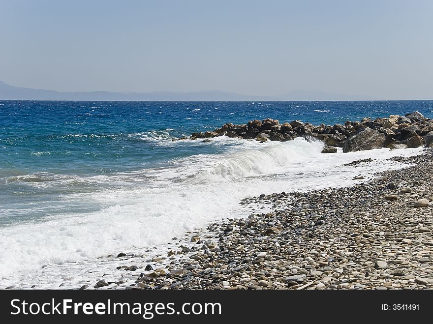 Beach on the Samos Island, Greece. Beach on the Samos Island, Greece