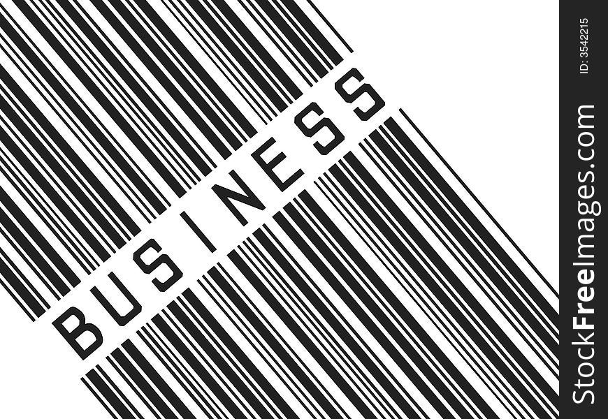 Business Bar Code in an unusual angle