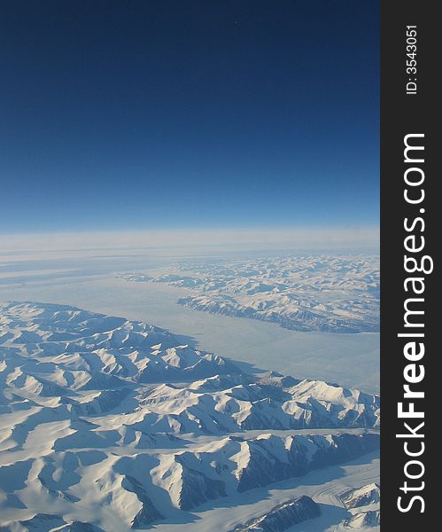 Arctic mountain landscape. Height 9000 meters. Arctic mountain landscape. Height 9000 meters.