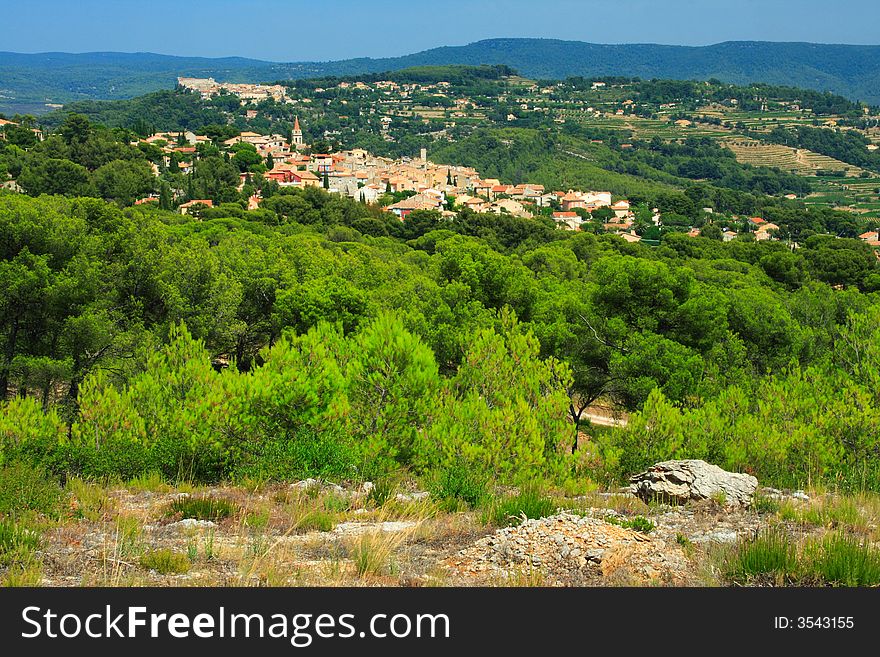 Small typical village in provence (france). Small typical village in provence (france)