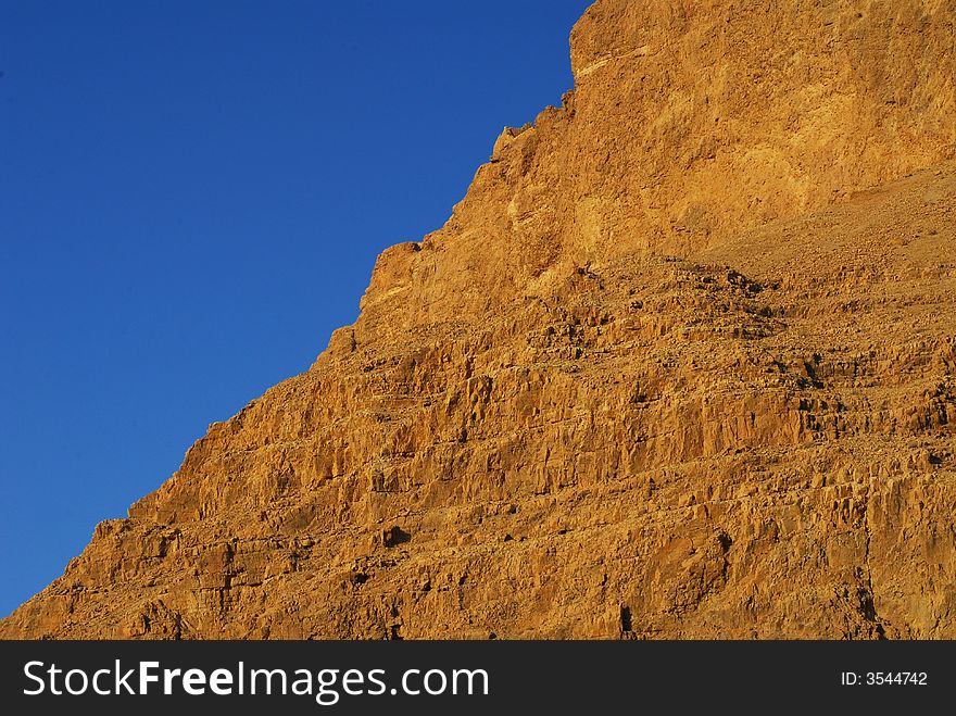A mountain in the Israeli desert.