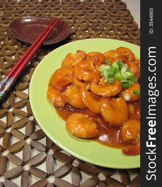 Delicacy of Chinese Prawn Dish. Delicacy of Chinese Prawn Dish