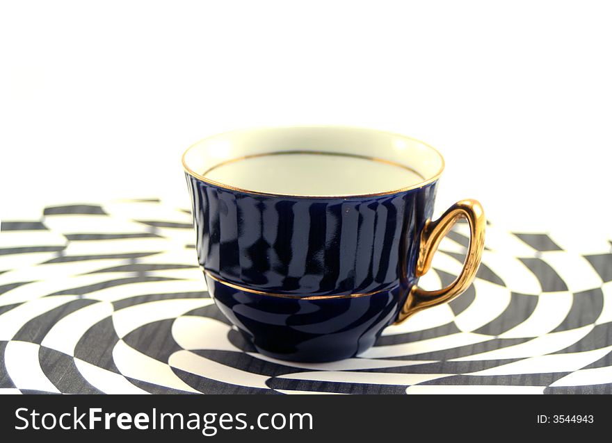 Coffee cup on an abstract background. Coffee cup on an abstract background