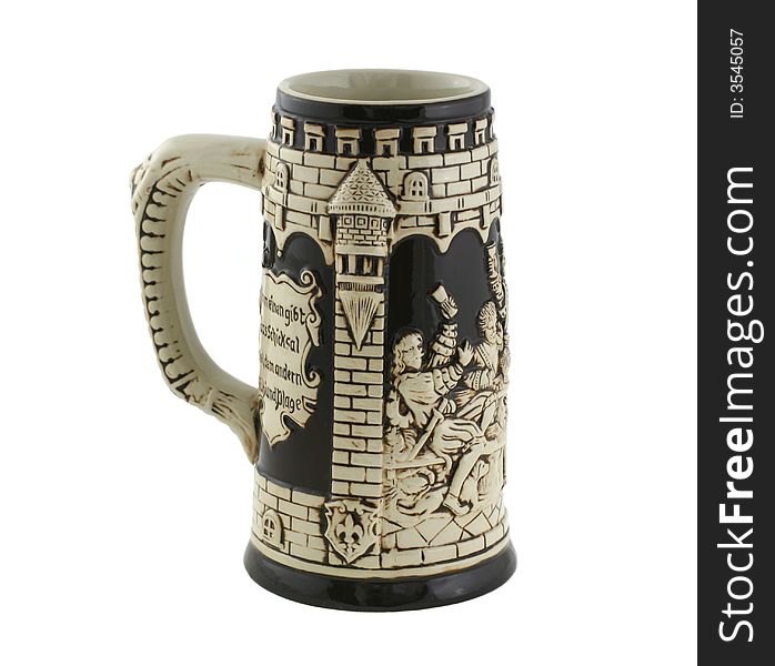 Big ceramic mug for beer