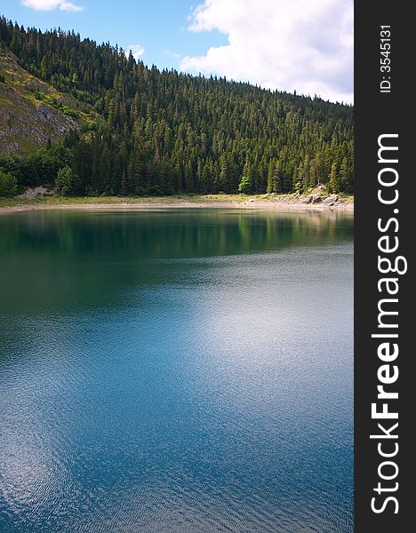 Black Lake on Durmitor mountain - Montenegro. Black Lake on Durmitor mountain - Montenegro