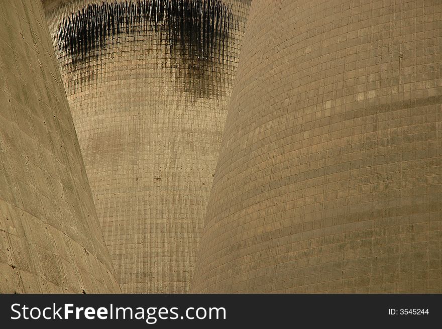 British Cooling Towers outside a power station