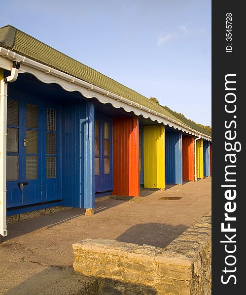 Coloured Beachhuts