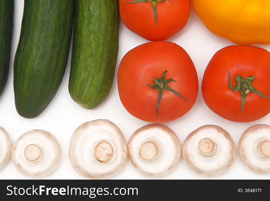 Abstract composition of the colorful vegetables. Abstract composition of the colorful vegetables