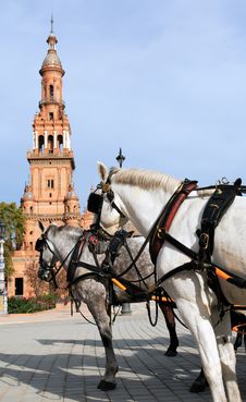 Plaza De Espana Royalty Free Stock Image Plaza De Espana Royalty Free Stock Image