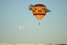 Ballon And Moon Stock Photo Ballon And Moon Stock Photo
