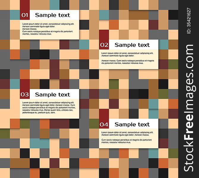 Vector abstract squares background