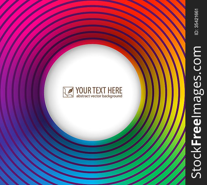 Bright card with colored circles, a great backdrop for your message