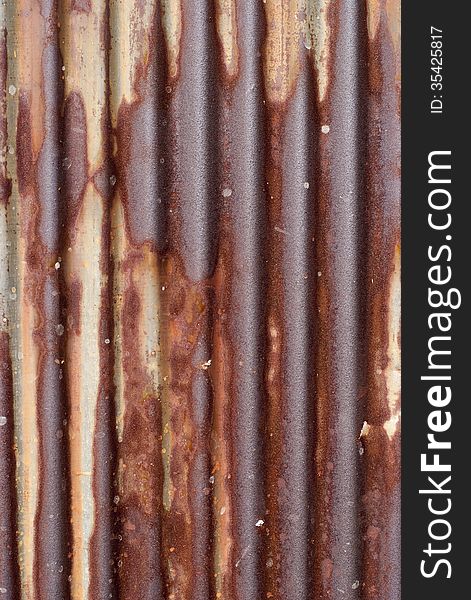 Rusty corrugated iron