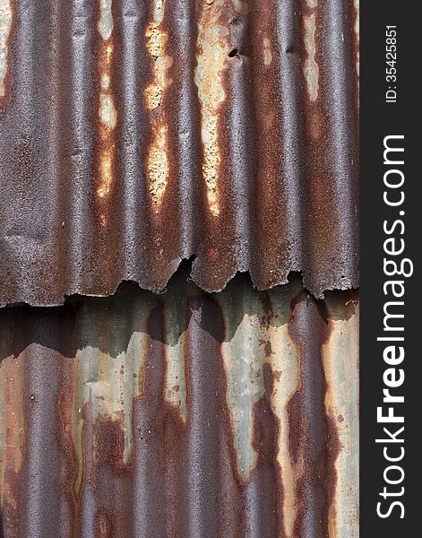 Rusty Corrugated Iron