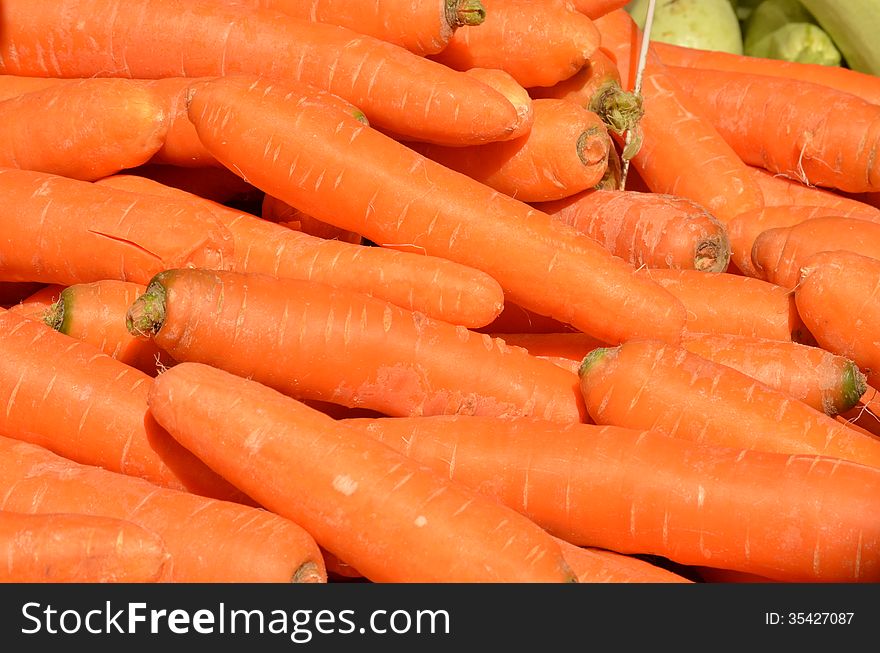 Close up of fresh carrots
