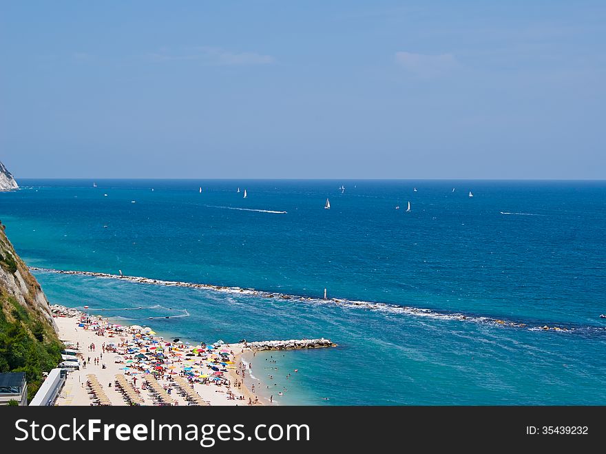 Summer Beach Tropical Landscape, Azure Water