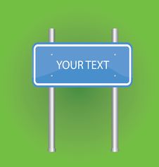 Your Text Board Royalty Free Stock Photos