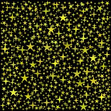 Golden Stars Background Stock Image