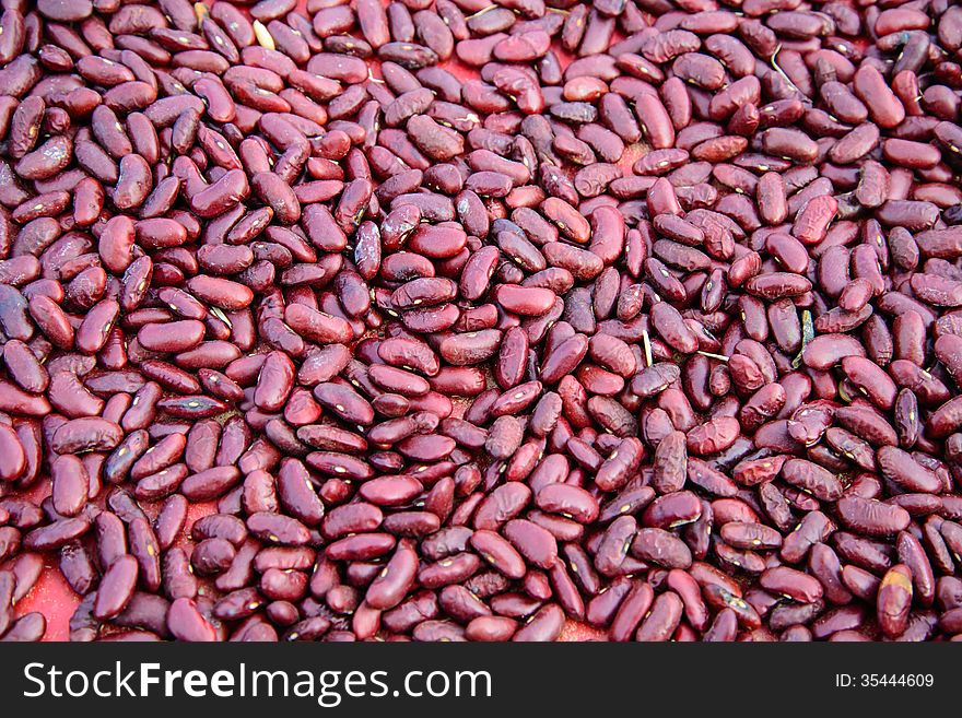 Red beans in the garden in Thailand. Background