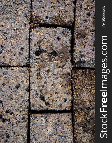 Cobblestone textured walkway closeup image background. Cobblestone textured walkway closeup image background