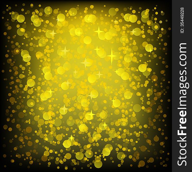 Golden Glittering Background