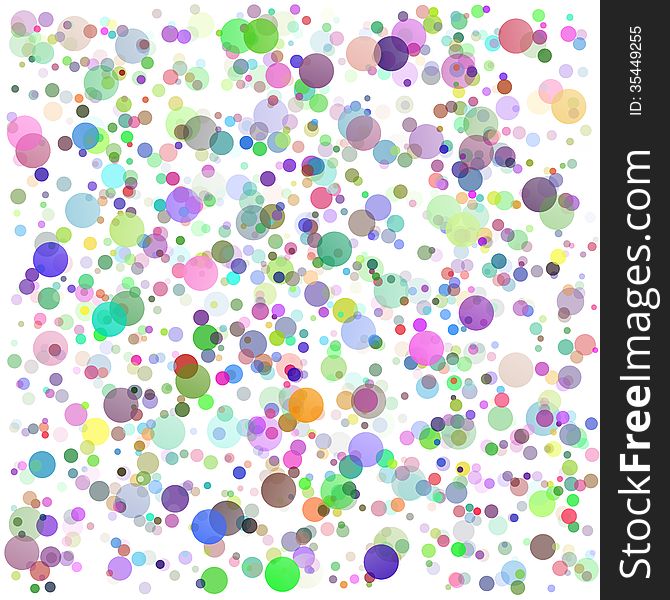 Colorful Round Blots Background