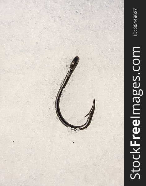 Fishing Hook On Ice