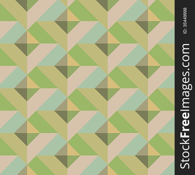 Warm Vintage Geometric Pattern from squares