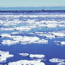 Winter View On The Lake. Royalty Free Stock Photography Winter View On The Lake. Royalty Free Stock Photography