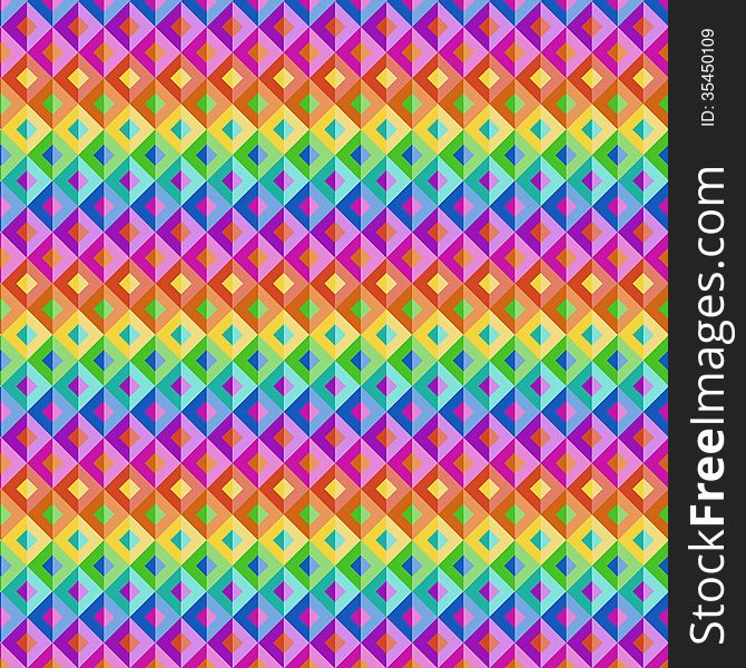 Bright Rainbow Abstract Geometric Background