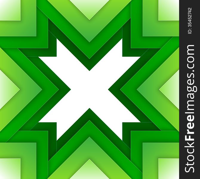 Green triangle shapes snowflake background. RGB EPS 10. Green triangle shapes snowflake background. RGB EPS 10