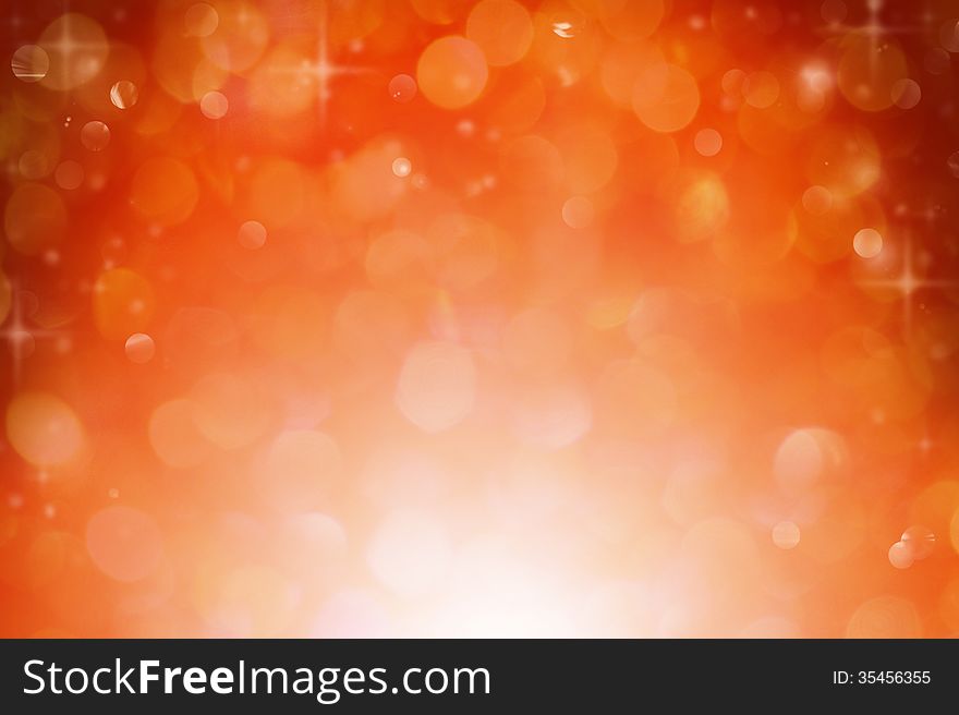 Abstract blurred red bokeh background