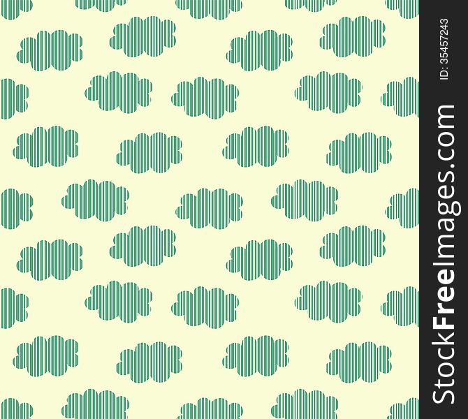 Strip clouds seamless pattern, vector illustration