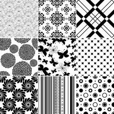 Set Seamless Vintage Pattern Royalty Free Stock Photography Set Seamless Vintage Pattern Royalty Free Stock Photography