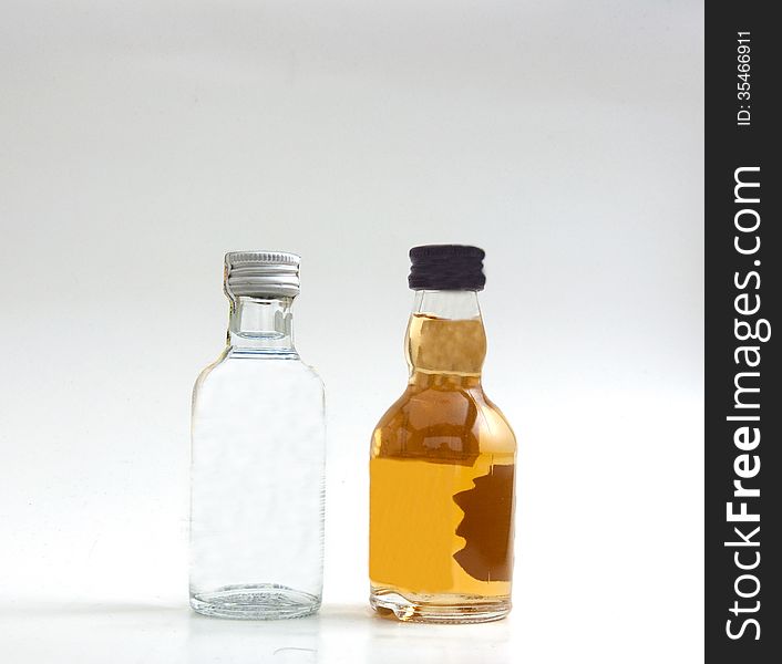 Beautiful Whisky Bottle against well lit background