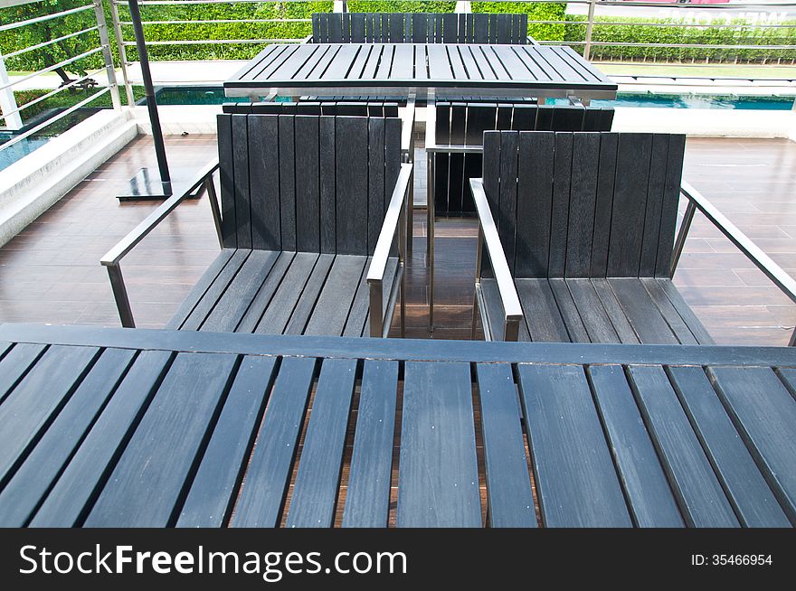 Table And Chairs Standing