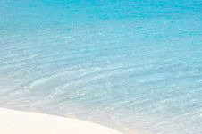 Turquoise Water And White Sand Royalty Free Stock Photography