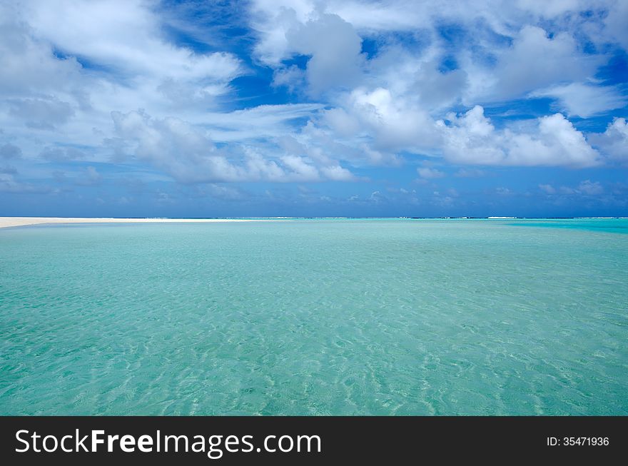 Sea View Of Aitutaki Lagoon Cook Islands