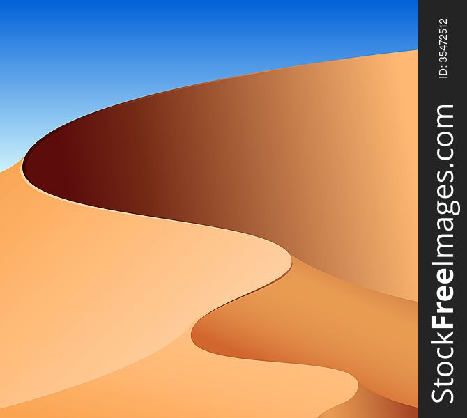 Sand dunes, abstract background. This is file of EPS10 format.