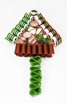 Candy Christmas Tree Royalty Free Stock Photos Candy Christmas Tree Royalty Free Stock Photos