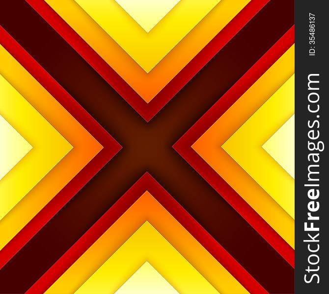 Abstract red and orange triangle shapes background