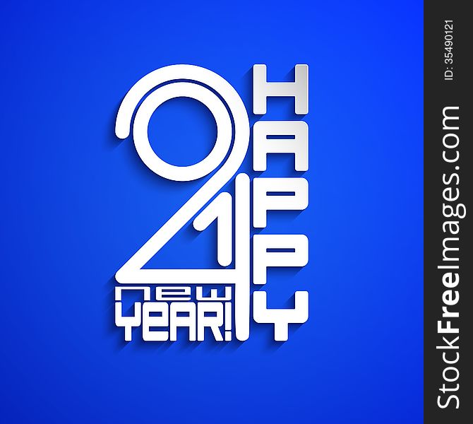 Vector New Year 2014 background. Eps 10